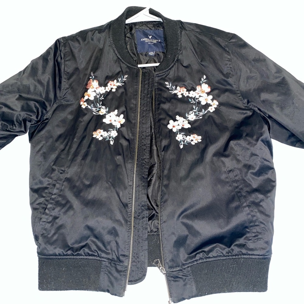 embroidered bomber jacket